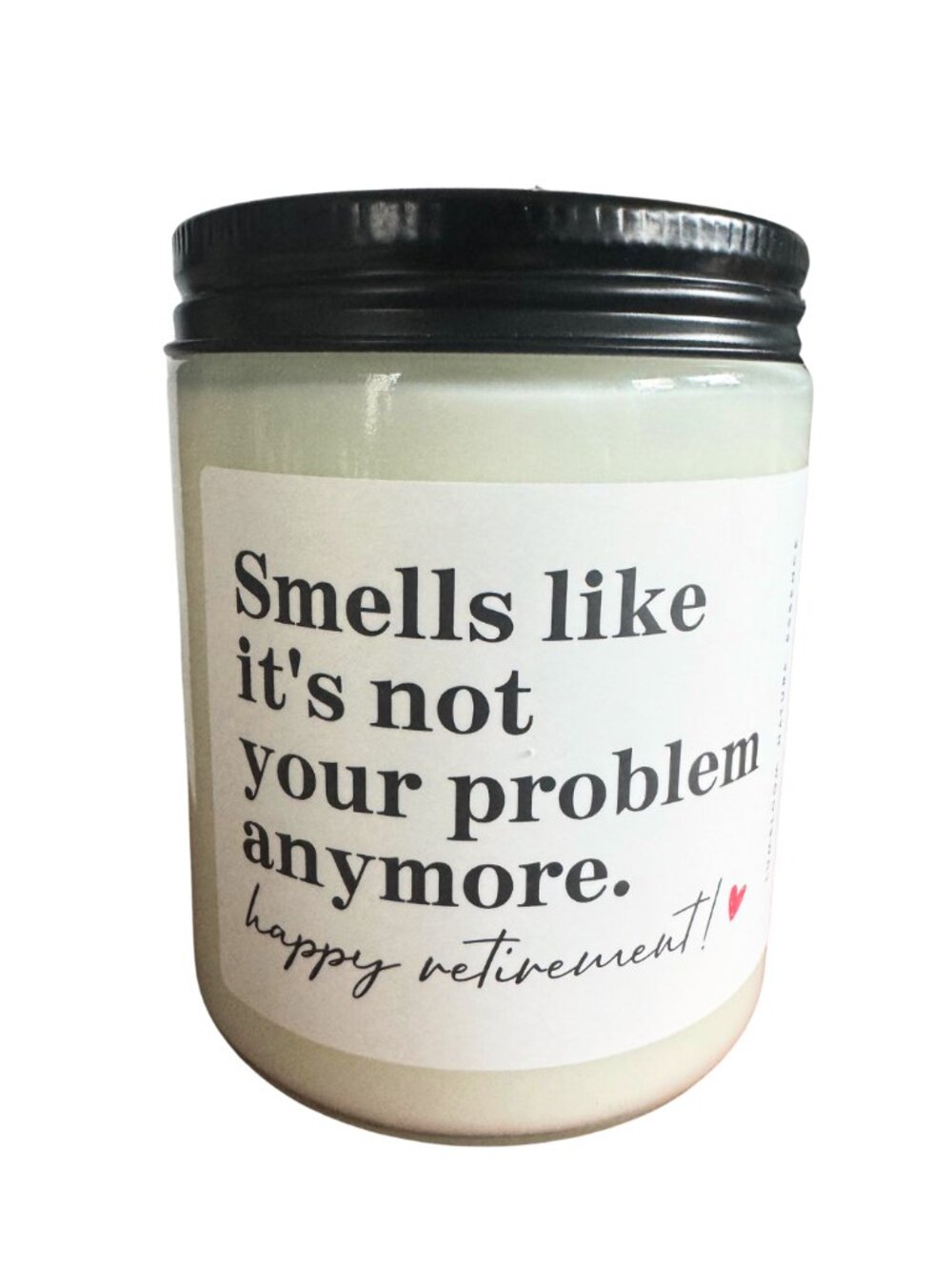 Lumeloom Funny Retirement Candle Lavender Woods Apple Eucalyptus 9oz NEW - Picture 3 of 6